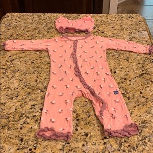 KicKee Pants 3-6 month footless fairy coverall